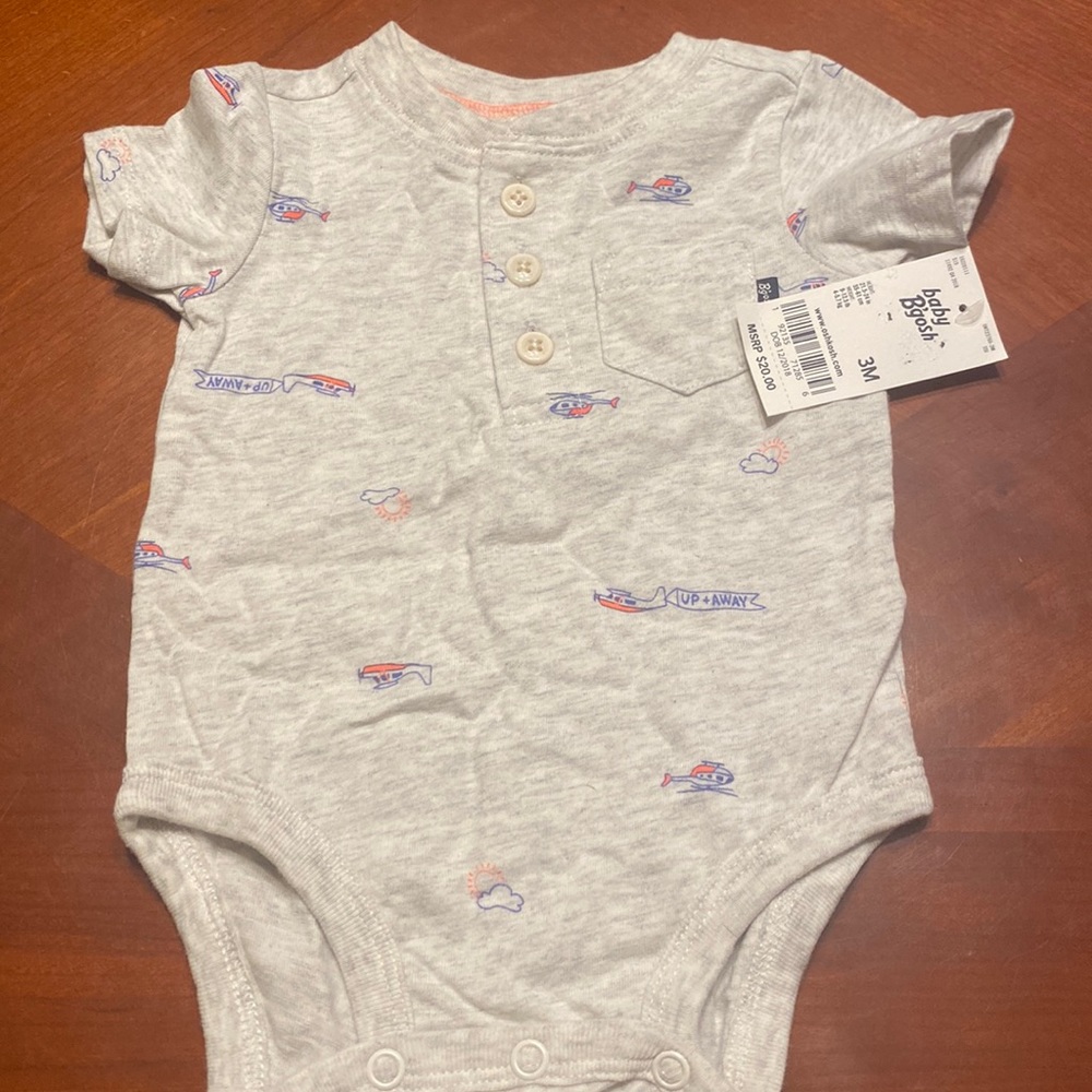 Helicopter up and away onesie